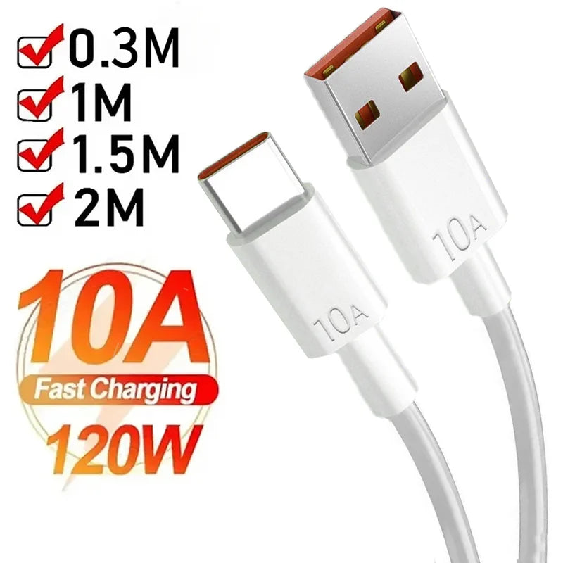 120W USB to USB-C Fast Charging Cable