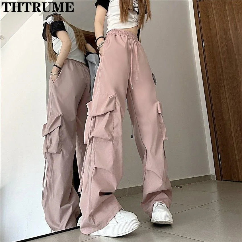 Women’s Baggy Drawstring Joggers with Pockets