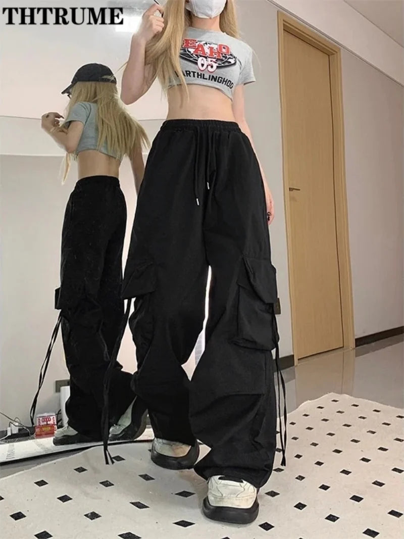 Women’s Baggy Drawstring Joggers with Pockets