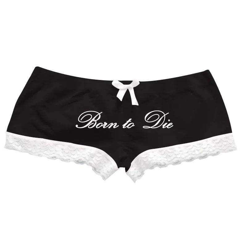 Y2K Oversized Letter-Print Shorts