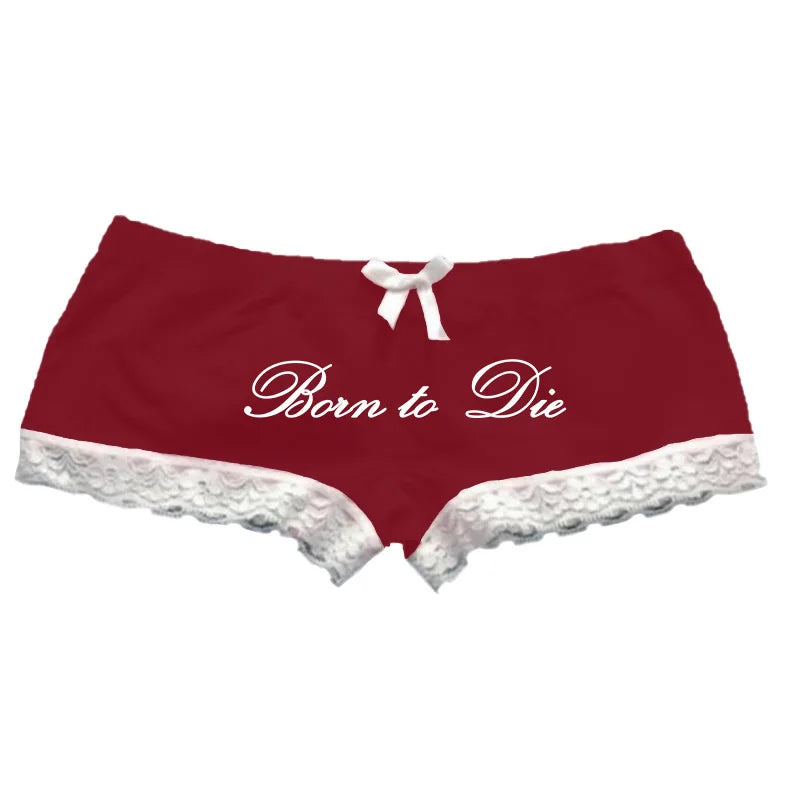 Y2K Oversized Letter-Print Shorts