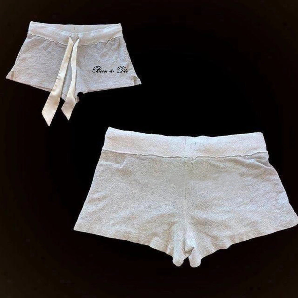 Y2K Oversized Letter-Print Shorts
